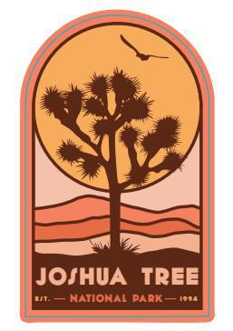 05373 - Joshua Tree Sun Stand - Sticker - Large