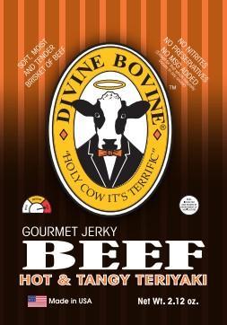 Divine Bovine Hot & Tangy Teriyaki Beef Jerky