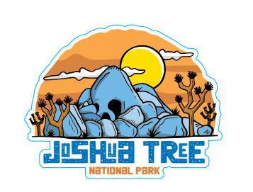 S12583 - Skull Rock - Joshua Tree - Sticker - Small