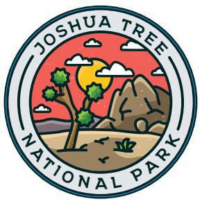 S13833 - Circle - Joshua Tree - Sticker - Small