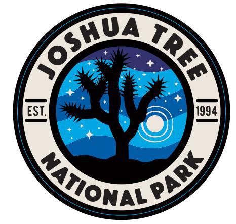 07919 - Bold Circle Night Sky - Joshua Tree - Sticker - Large