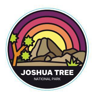 S17929 - Bold Nature - Joshua Tree - Sticker - Small