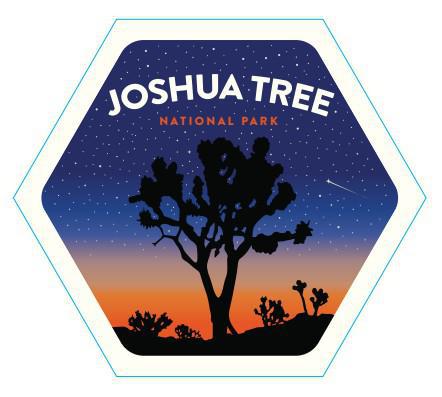 01475 - Badge - Joshua Tree - Sticker - Large