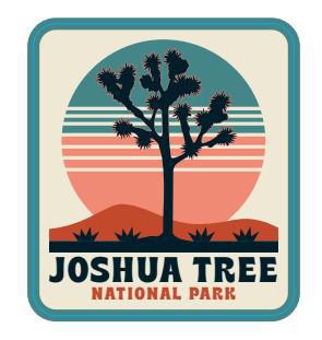 S18062 - Joshua Tree Accents - Sticker - Small