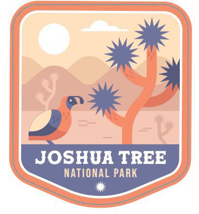 S08828 - Joshua Tree Quail - Sticker - Small