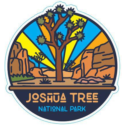 S12584 - Browns and Blues - Joshua Tree - Sticker - Small