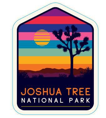 S09249 - Joshua Tree Sunset- Sticker - Small